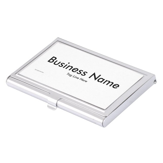 Template for Fit Square your text here, Whites Tra Business Card Case (Front)