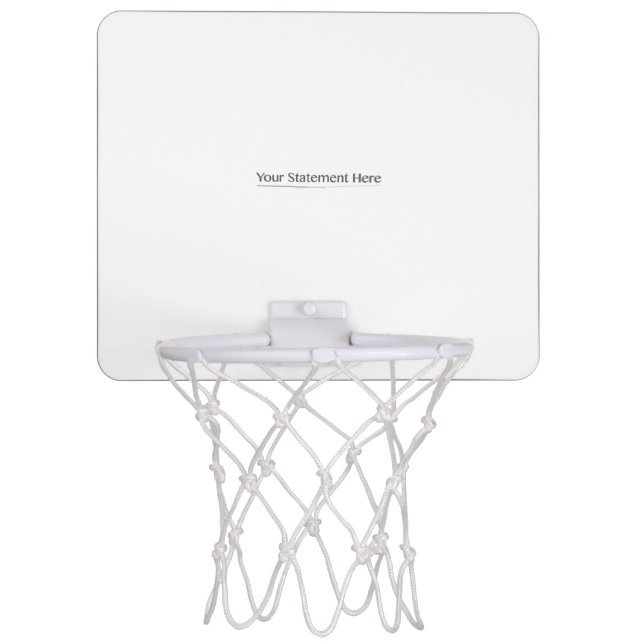 Template for Fit Square your text here, Whites Tra Mini Basketball Hoop (Front)
