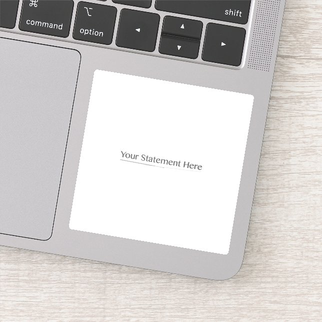 Template for Fit Square your text here, Whites Tra Sticker (Detail)