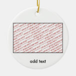 Template For Group Or Class Photo Ceramic Ornament at Zazzle