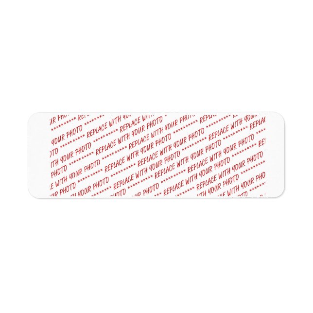 Template for Panoramic, Group or Class Photo Label (Front)