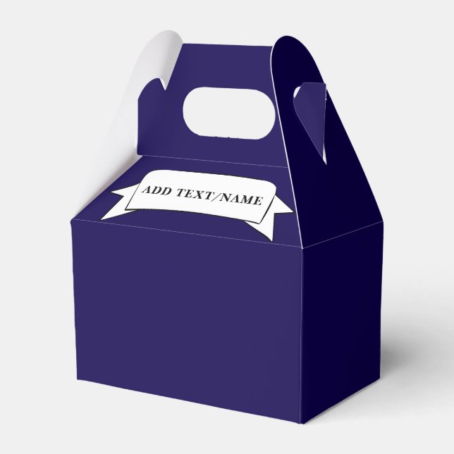 Template For Ribbon Favor Boxes (Front Side)