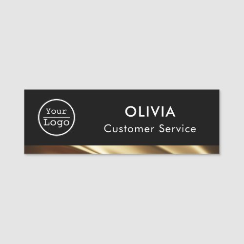  Template Gold And Black  Classic Name Tag