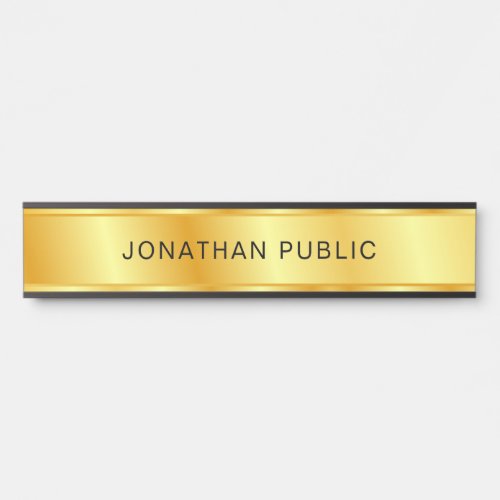 Template Gold Look Elegant Modern Trendy Door Sign