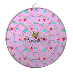 Template Grizzly Bear Pink pattern Dart Board