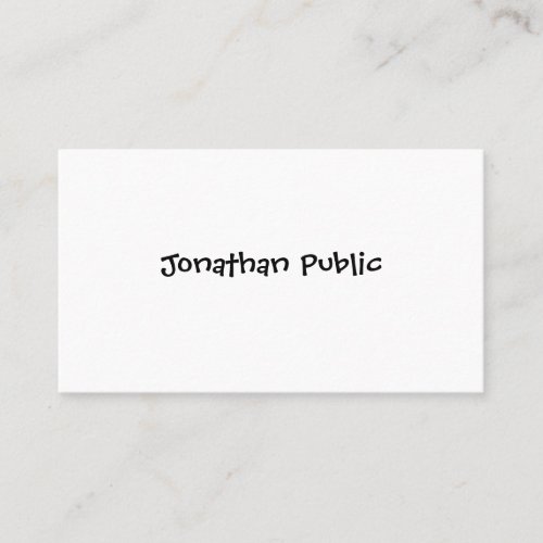Template Handwritten Script Minimalist Modern Cute Business Card