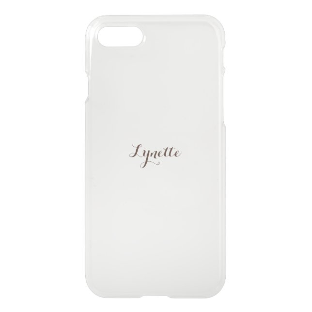 Template iphone clear uncommon iPhone case (Back)
