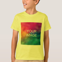 Template Kids Boys Yellow T-Shirts Add Photo Text