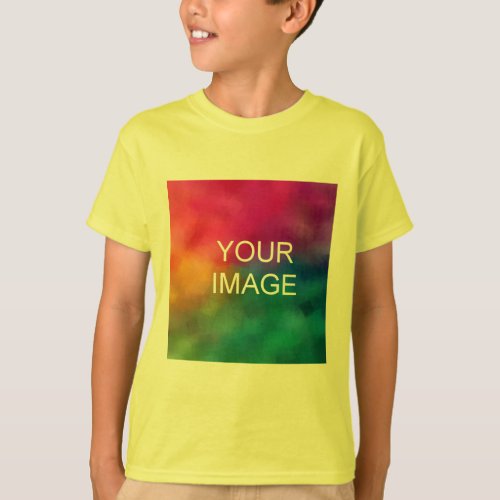 Template Kids Boys Yellow T_Shirts Add Photo Text