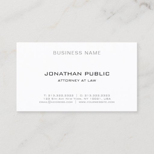 Customizable Template Law Office Attorney Lawyer Professional Business Card