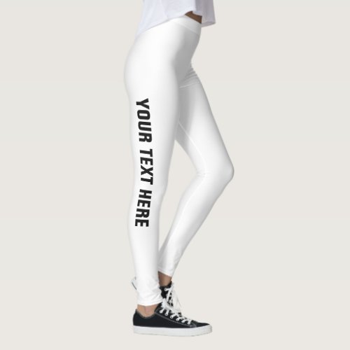 Template Leggings Add Your Name Text Logo Modern