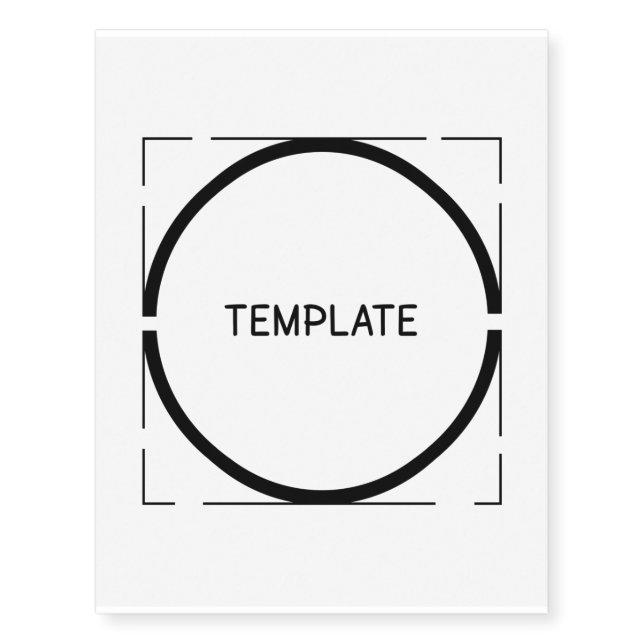 Template (Light BG) Temporary Tattoos (Front)