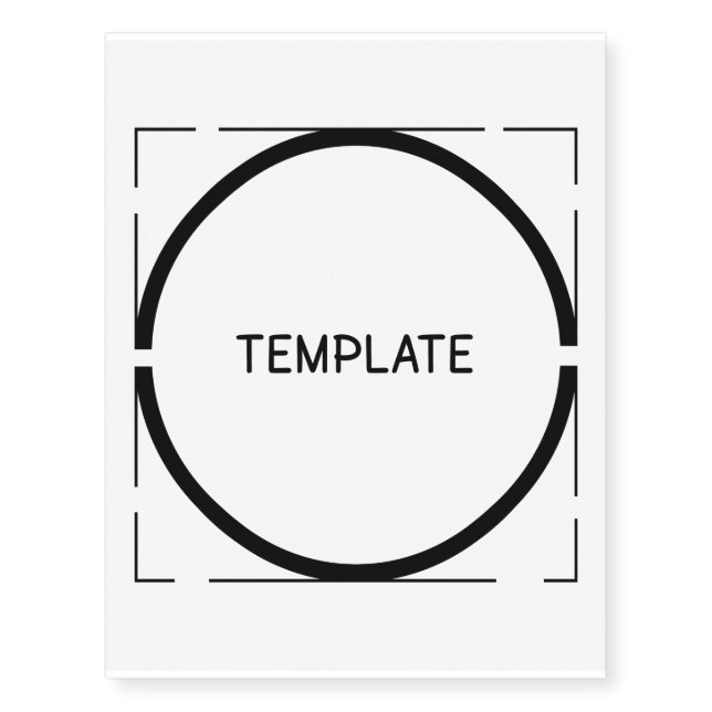 Template (Light BG) Temporary Tattoos (Front)