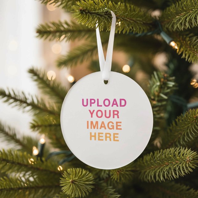 Template Logo Photo Simple Blank Ornament (Creator Uploaded)