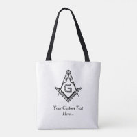 Template Masonic Tote Bags | Unique Freemason Gift
