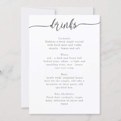 TEMPLATE MENU 9, | Zazzle