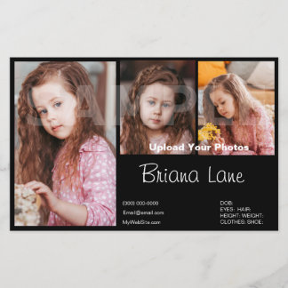 Template Model Comp Headshot Childrens Zed