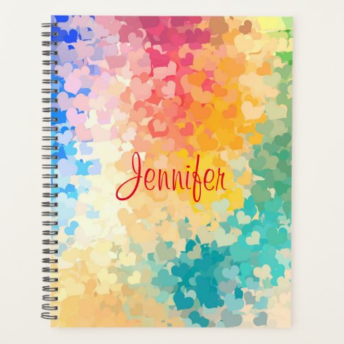 Template Modern Elegant Colorful Handwritten Planner