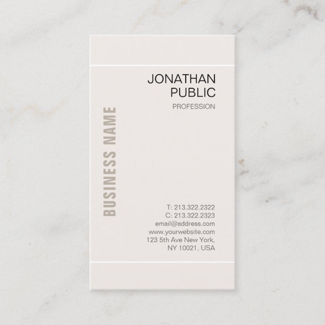 Template Modern Elegant Colors Professional Business Card (Front)