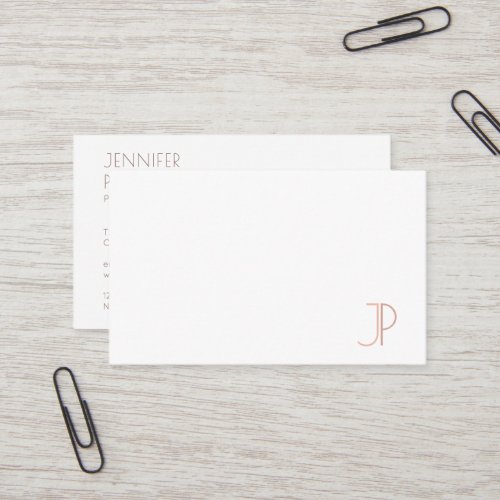 Template Modern Elegant Monogram Professional Business Card