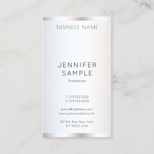 Template Modern Elegant Professional Vertical Business Card