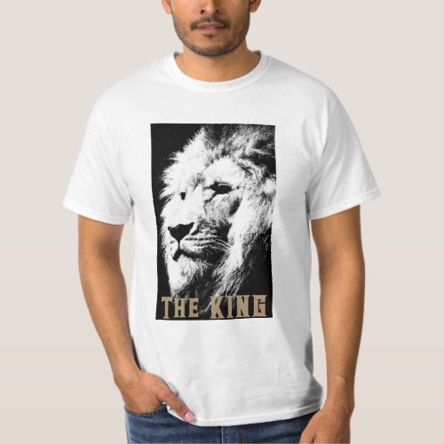 Template Modern Mens T Shirts Trendy Lion Face