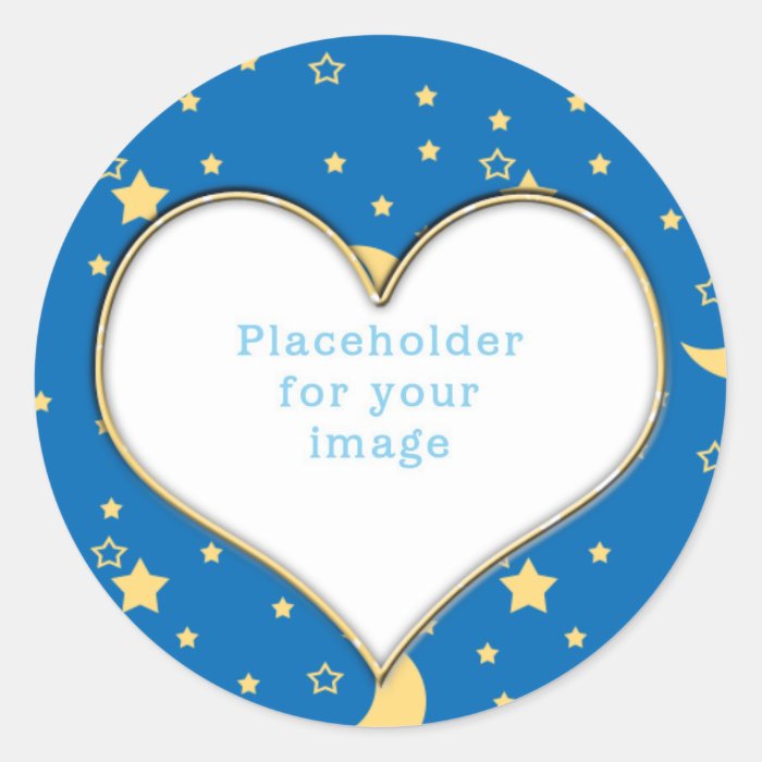 Template "Moon & Stars" Stickers