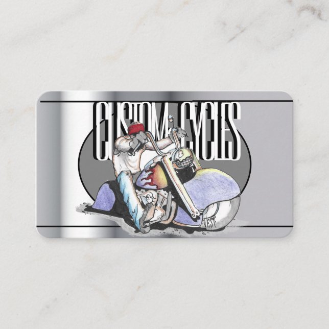 Template motorcycle business card (Front)