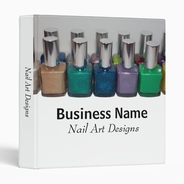 Template Nail Art Designs Binder (Front/Spine)