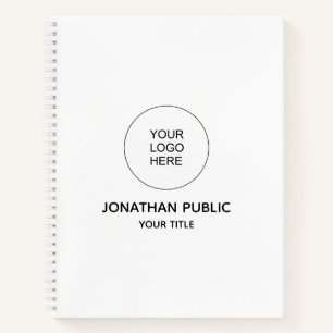 Template Notebooks Add Company Logo Text Custom