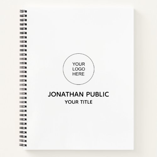 Template Notebooks Add Your Company Logo Here