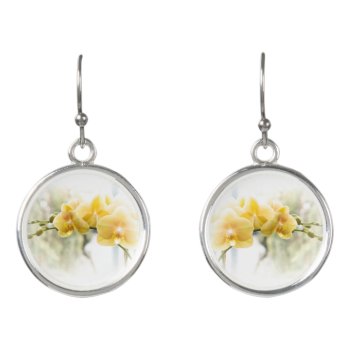 Template Orchid In Sunshine Earrings by CarolsCamera at Zazzle