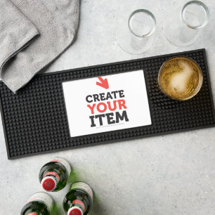 Template Personal Custom Holiday Add Your Graphics Bar Mat