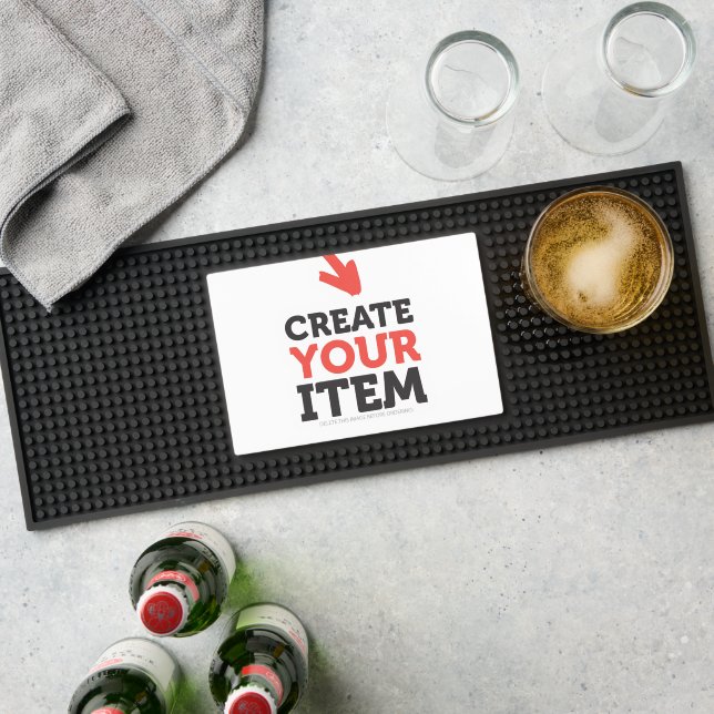 Template Personal Custom Holiday Add Your Graphics Bar Mat (Insitu (Bar 1))