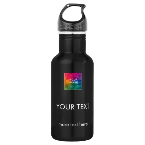 Template Photo Logo Text Top Best Modern Simple Stainless Steel Water Bottle