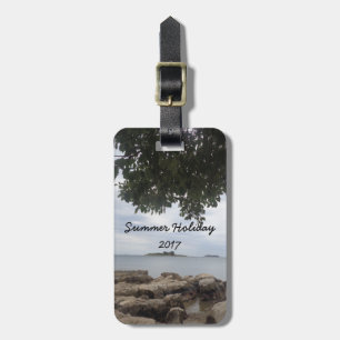 Template Photo Rectangle Camera Luggage Tag