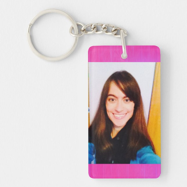 Template photo rectangle keychain (Front)