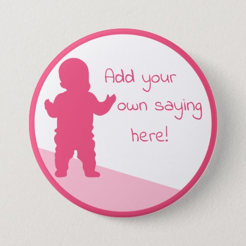 TEMPLATE Pink Boss Baby Button
