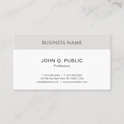 Template Professional Elegant Minimalist Modern Business Card