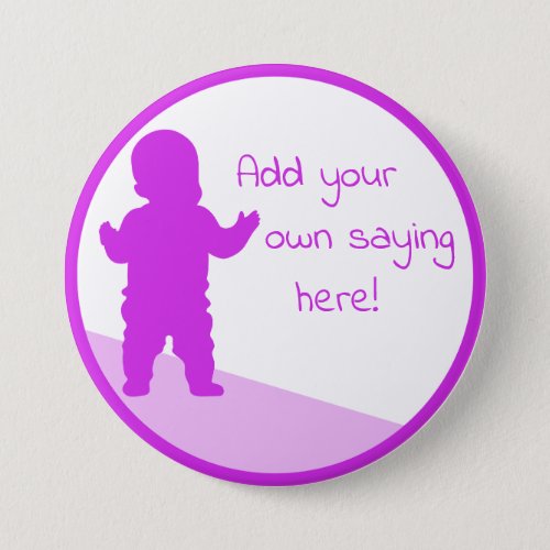 TEMPLATE Purple Boss Baby Button