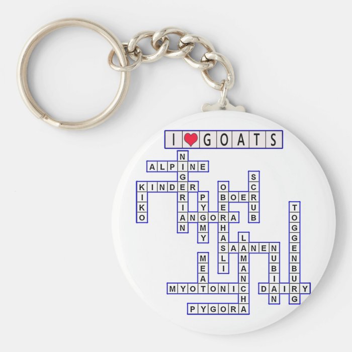 TEMPLATE PUZZLE GOATS KEYCHAIN