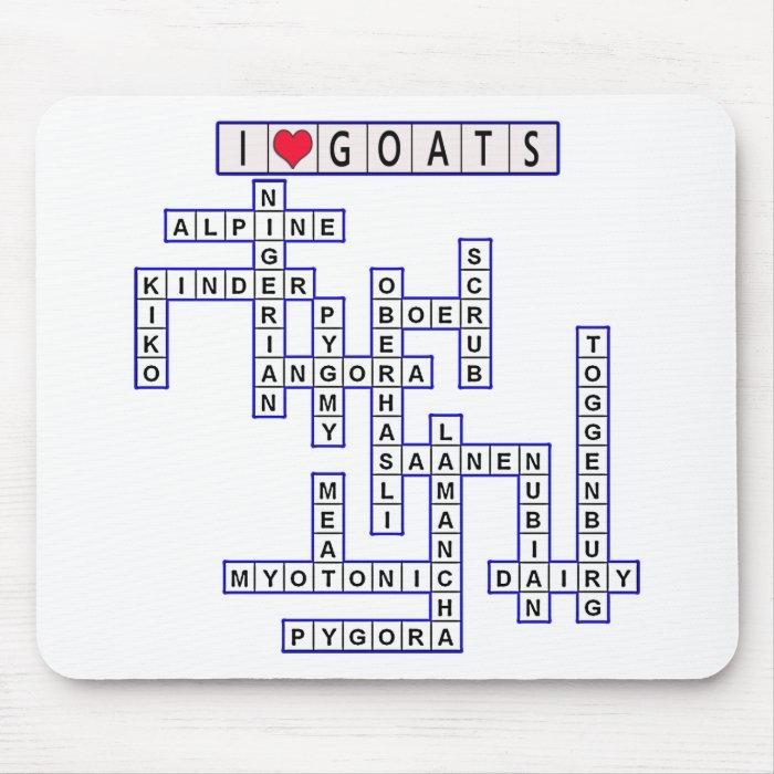 TEMPLATE PUZZLE GOATS MOUSE PAD