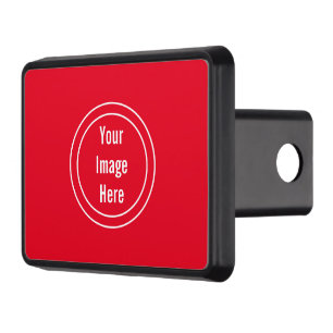 Template: Red Your Image Here Hitch Cover