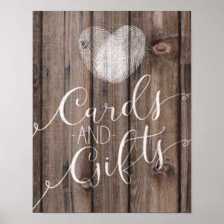 Template rustic wood cards and gifts wedding sign