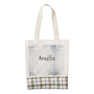 template,silver,glitter,glam,faux,happy holidays,w zazzle HEART tote bag