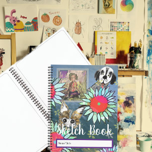 Template Sketch Book Personalize Text & Artwork