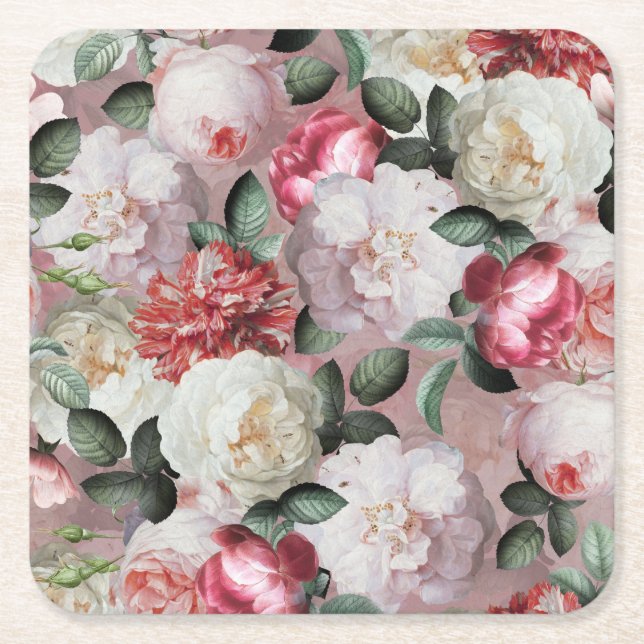 Template Square Paper Coaster (Front)