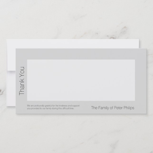 Template Sympathy Thank you 2 Add favorite image (Front)