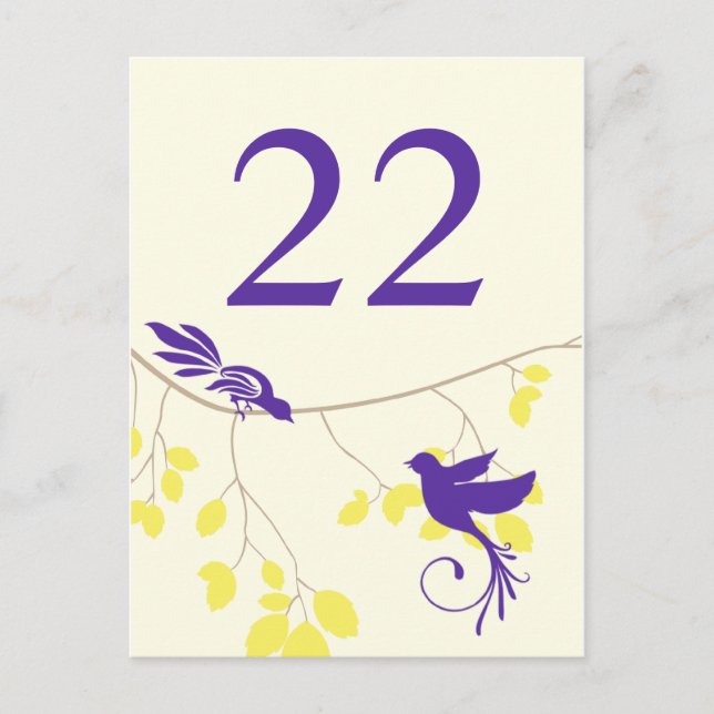 Template Table Number Card (Front)