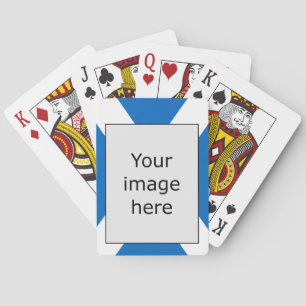 Template - Tartan Crest Poker Cards